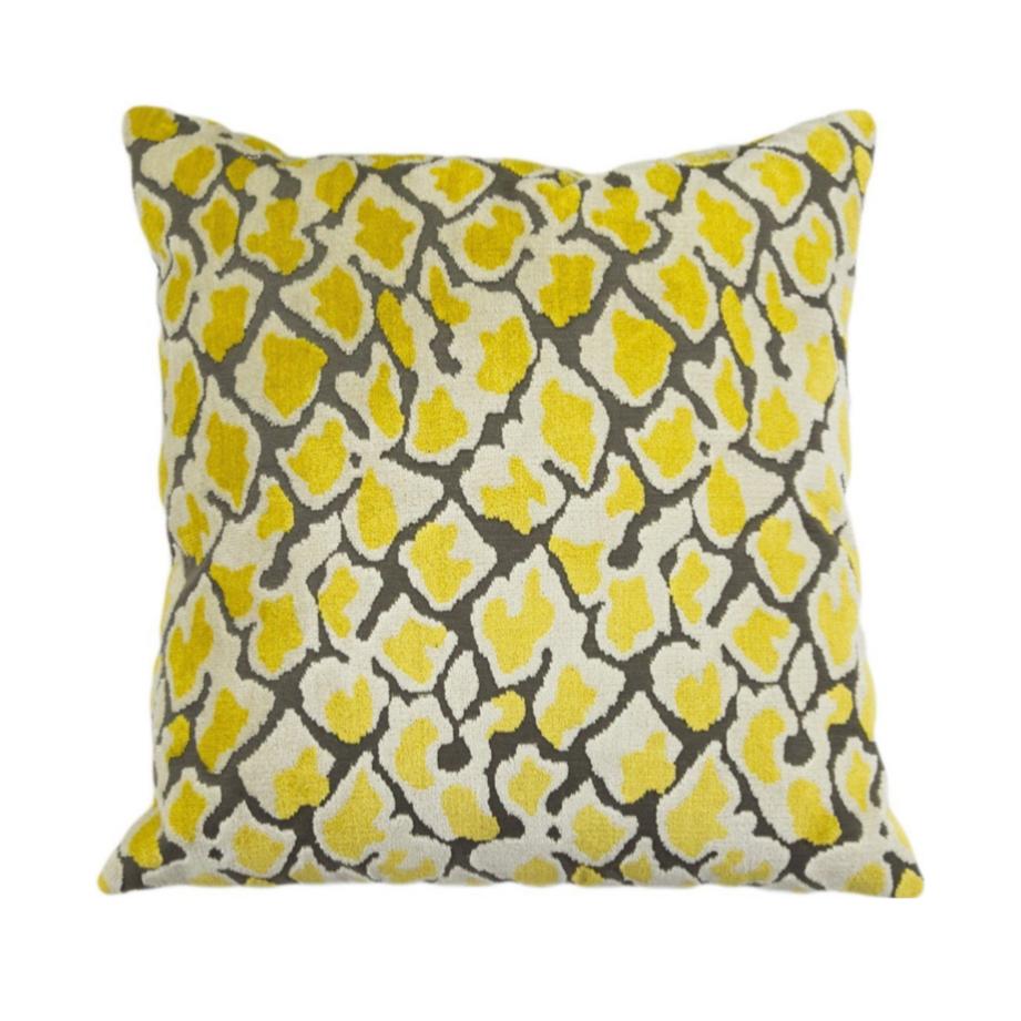 Sunny Swagger Pillow | Yellow + Gray