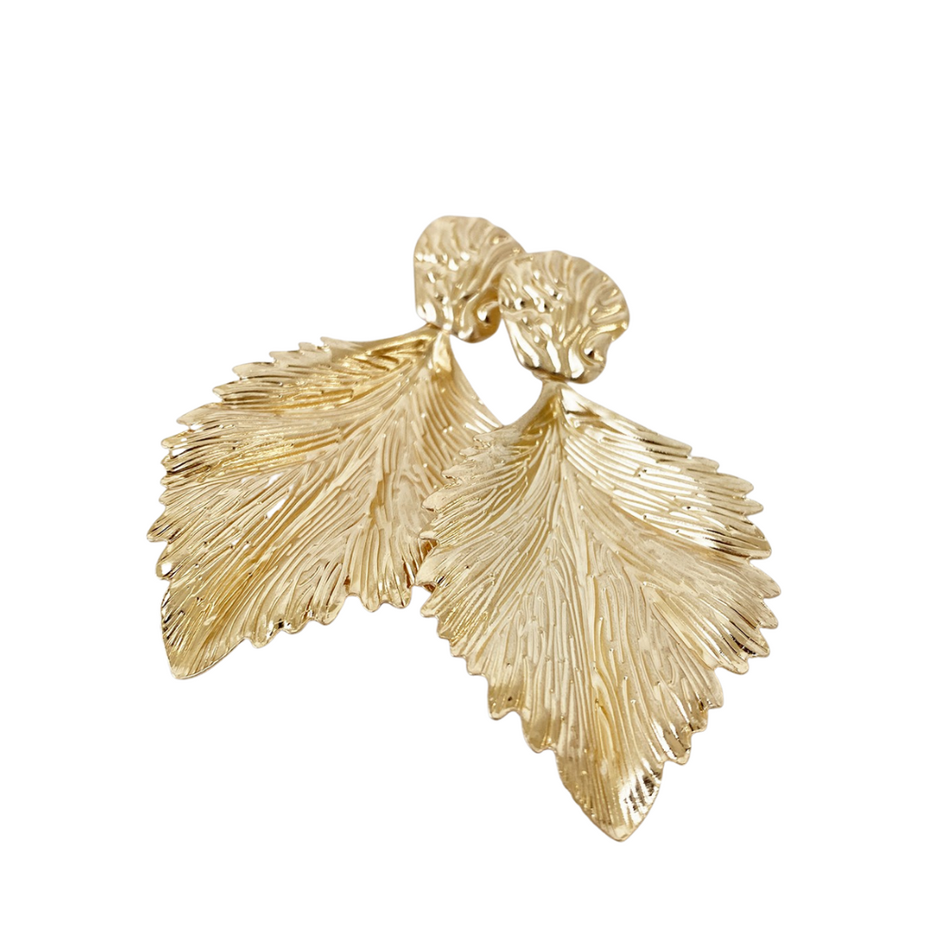 Feuille Earrings | Gold