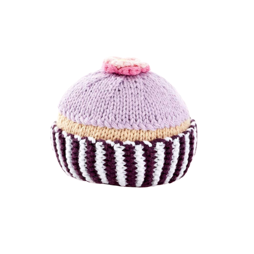 Cupcake Rattle, Lilac