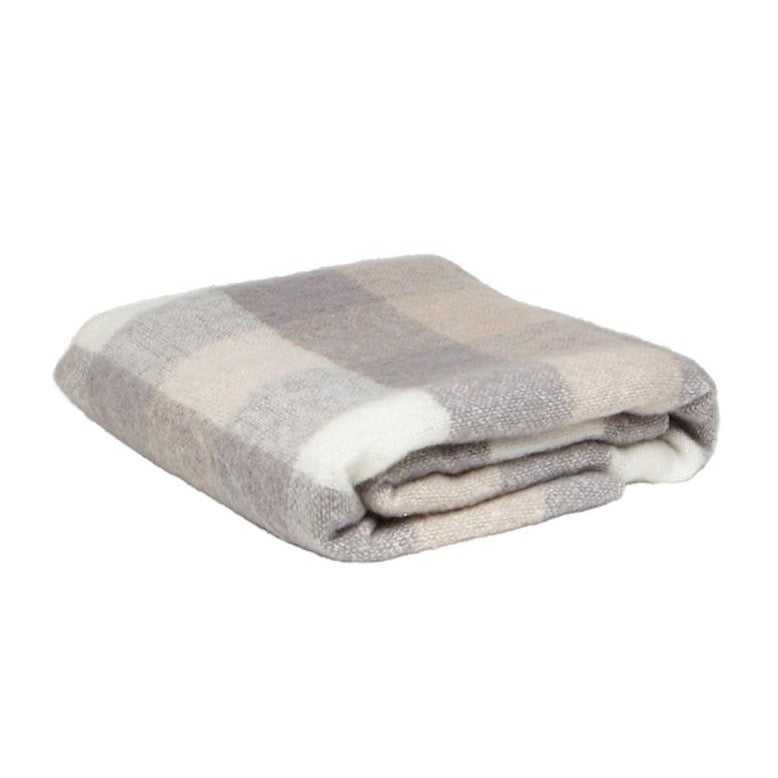 Soft Check Throw Blanket