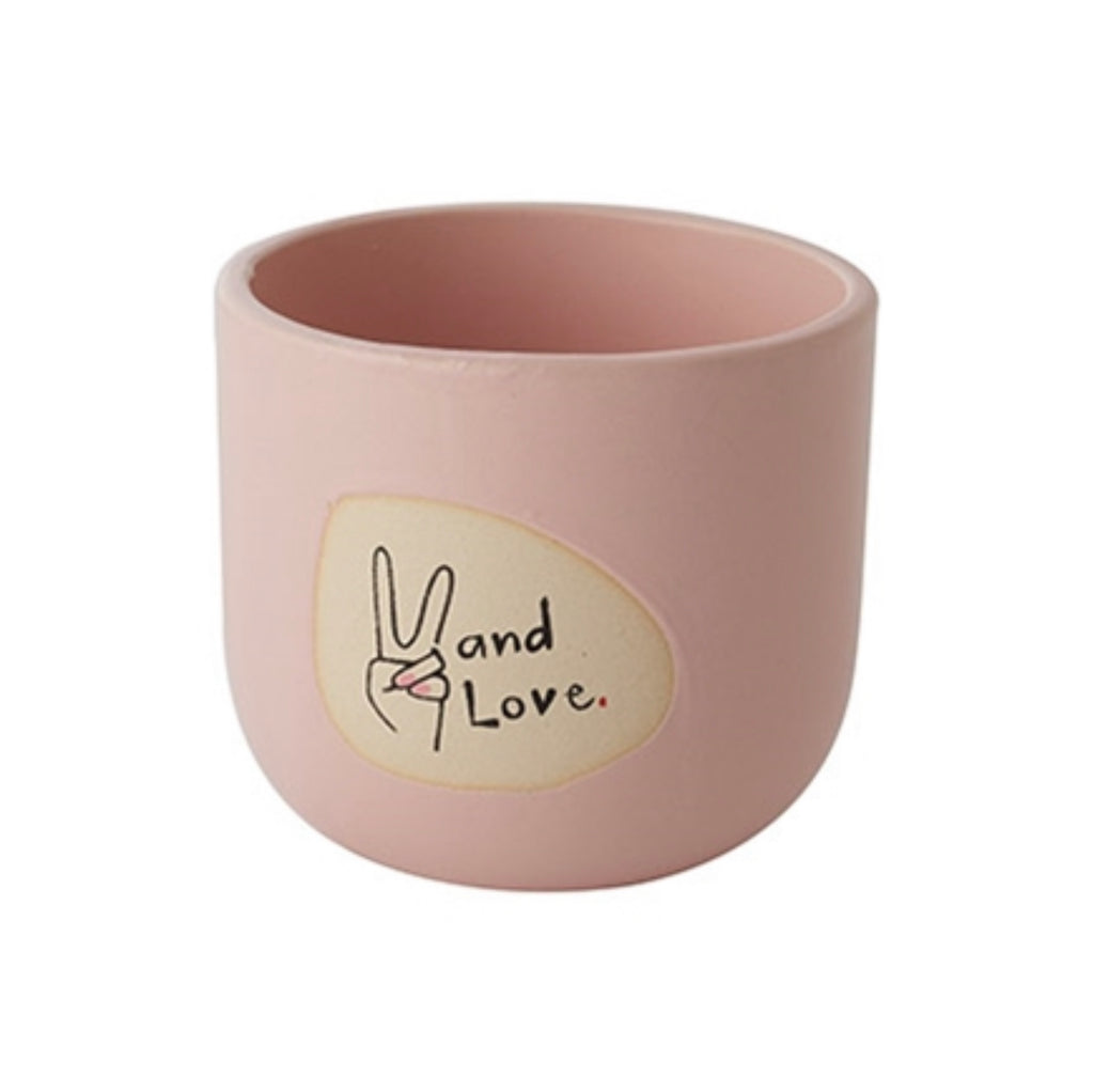 Peace And Love Plant Pot