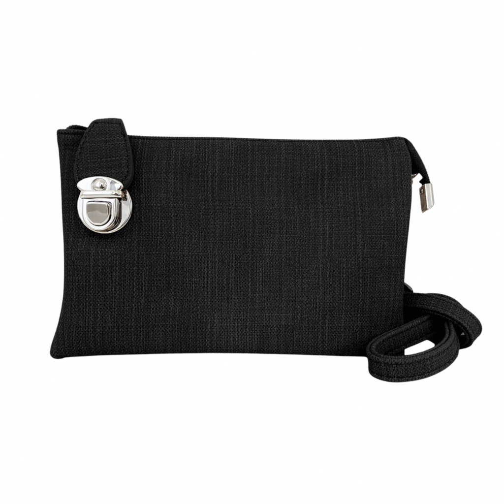 Priscilla Multi-Purpose Purse | Black | Linen