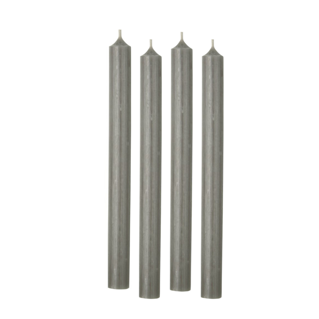 Set of 4 Tapers | Slate Grey