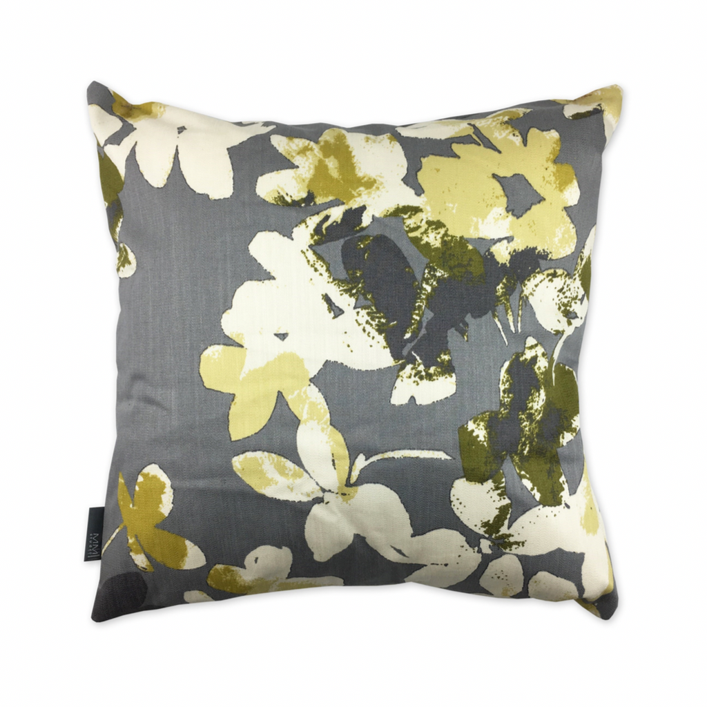 Graphite Bloom Pillow