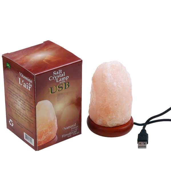 Pink Himalayan Crystal USB Mini Lamp