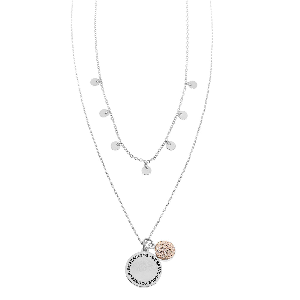 Good Karma Fearless Necklace | Silver