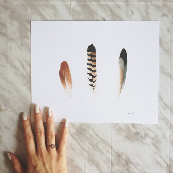 Sacred Feathers Art Print | 8x10
